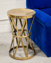 Load image into Gallery viewer, Drum Brass Side Table
