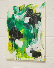 Load image into Gallery viewer, Green Abstract Oil Painting by E. Marz