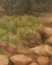 Load image into Gallery viewer, Signed Landscape Antique Oil Painting