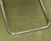 Load image into Gallery viewer, Checkered Rust Chrome Rattan Chair