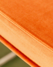 Load image into Gallery viewer, Orange Chrome Cantilever Chair