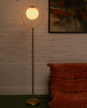 Load image into Gallery viewer, Gold Sphere Floor Lamp