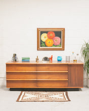 Load image into Gallery viewer, Brown Geometric Rug (as-is)