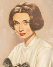 Load image into Gallery viewer, Audrey Hepburn with her Yorkie, Mr. Famous