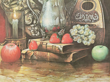 Load image into Gallery viewer, Vintage Still Life Fruits Flowers Print