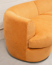 Load image into Gallery viewer, Charlotte Sofa in Parallel/Tobacco