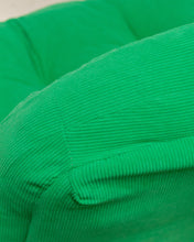 Load image into Gallery viewer, Green Corduroy Low Profile Swivel Chair