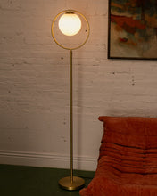 Load image into Gallery viewer, Gold Sphere Floor Lamp