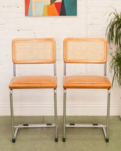 Load image into Gallery viewer, Brown Seat Cantilever Counter Stool