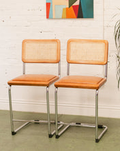 Load image into Gallery viewer, Brown Seat Cantilever Counter Stool