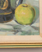 Load image into Gallery viewer, Apples with Beer Stein Still Life Oil Painting