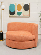 Load image into Gallery viewer, Bianca Swivel Chair in Amadeus Tangerine

