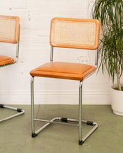 Load image into Gallery viewer, Brown Seat Cantilever Counter Stool