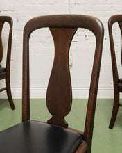 Load image into Gallery viewer, Set of 6 Antique Oak Lions Claw Dining Chairs