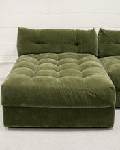 Load image into Gallery viewer, Prima Chaise and Bumper Olive Green Sofa