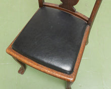 Load image into Gallery viewer, Set of 6 Antique Oak Lions Claw Dining Chairs