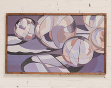 Load image into Gallery viewer, Purple Vintage Abstract Painting
