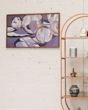 Load image into Gallery viewer, Purple Vintage Abstract Painting