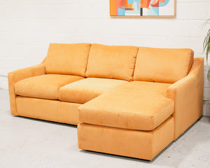 Hauser Sectional Sofa in Parallel Tobacco