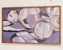 Load image into Gallery viewer, Purple Vintage Abstract Painting