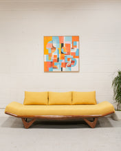 Load image into Gallery viewer, Vintage Adrian Pearsal Gondola Armless Sofa in Yellow
