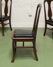 Load image into Gallery viewer, Set of 6 Antique Oak Lions Claw Dining Chairs
