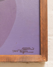 Load image into Gallery viewer, Purple Vintage Abstract Painting