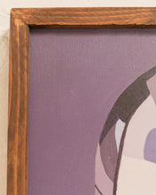 Load image into Gallery viewer, Purple Vintage Abstract Painting