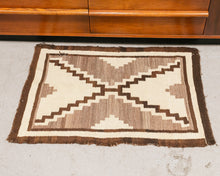 Load image into Gallery viewer, Brown Geometric Rug (as-is)