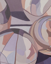 Load image into Gallery viewer, Purple Vintage Abstract Painting