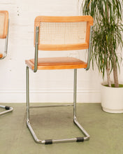 Load image into Gallery viewer, Brown Seat Cantilever Counter Stool