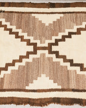 Load image into Gallery viewer, Brown Geometric Rug (as-is)