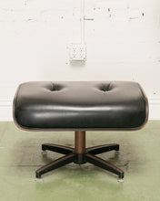 Load image into Gallery viewer, Black Vintage Ottoman