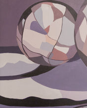 Load image into Gallery viewer, Purple Vintage Abstract Painting