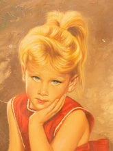 Load image into Gallery viewer, Little Girl in Red Dress Oil Painting