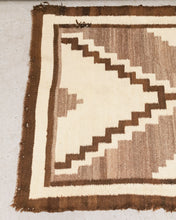 Load image into Gallery viewer, Brown Geometric Rug (as-is)