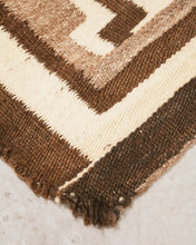 Load image into Gallery viewer, Brown Geometric Rug (as-is)