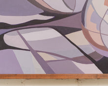 Load image into Gallery viewer, Purple Vintage Abstract Painting