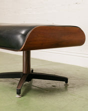 Load image into Gallery viewer, Black Vintage Ottoman