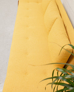 Vintage Adrian Pearsal Gondola Armless Sofa in Yellow