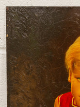 Load image into Gallery viewer, Little Girl in Red Dress Oil Painting