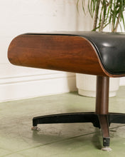 Load image into Gallery viewer, Black Vintage Ottoman