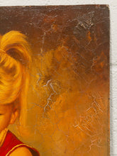 Load image into Gallery viewer, Little Girl in Red Dress Oil Painting