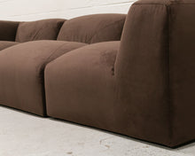 Load image into Gallery viewer, Gianna Sectional 3 Piece in Chocolate Brown