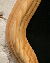 Load image into Gallery viewer, Zella Wavy Oak Wood Mirror