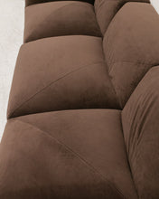 Load image into Gallery viewer, Gianna Sectional 3 Piece in Chocolate Brown