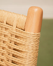 Load image into Gallery viewer, Blonde Woven and Wood Dining Chair