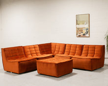 Load image into Gallery viewer, The Juno Modular Six-Piece Sectional in Burnt Orange
