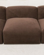 Load image into Gallery viewer, Gianna Sectional 3 Piece in Chocolate Brown