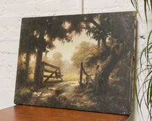 Load image into Gallery viewer, LANDSCAPE RECREATION OIL ON CANVAS painting BY MARIE MCBRIDE AFTER WINDBERG unframed